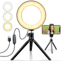 Glow Up Ring Light — Stand + Phone Holder Included