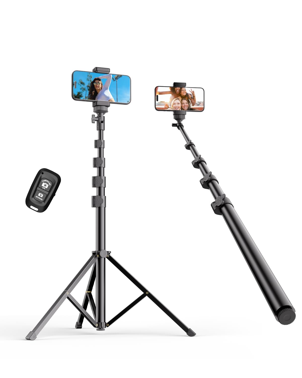 The Anywhere Tripod — Extendable Phone Stand + Remote